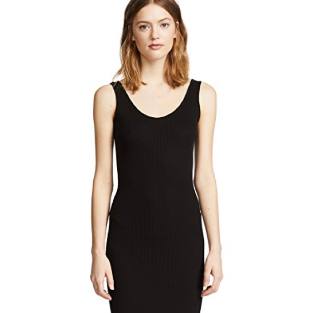 Smart Set Black Medium Ribbed Tank Dress